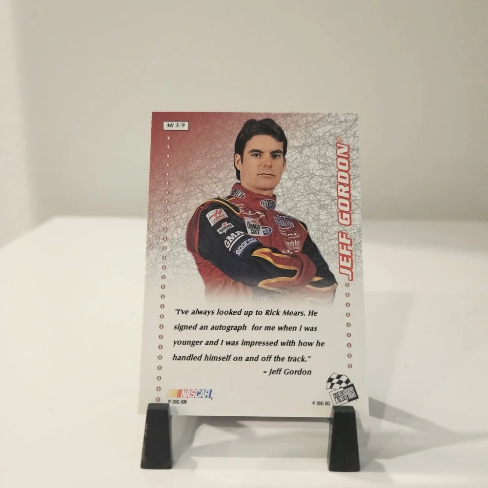 2001 Press Pass Trackside Jeff Gordon Mirror Image Nascar Racing#MI5